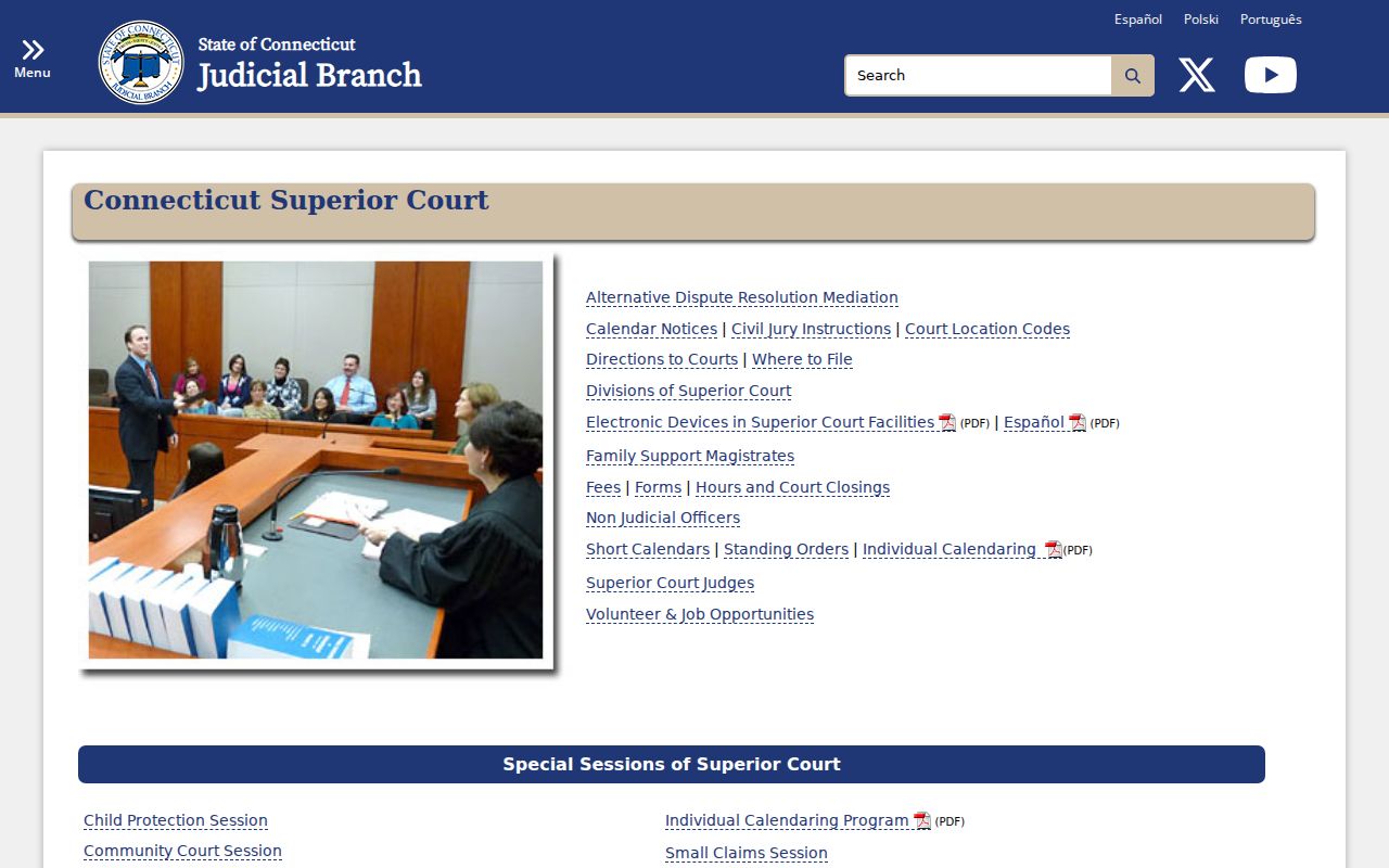 Middlesex Superior Court clerk records Connecticut Superior Court page