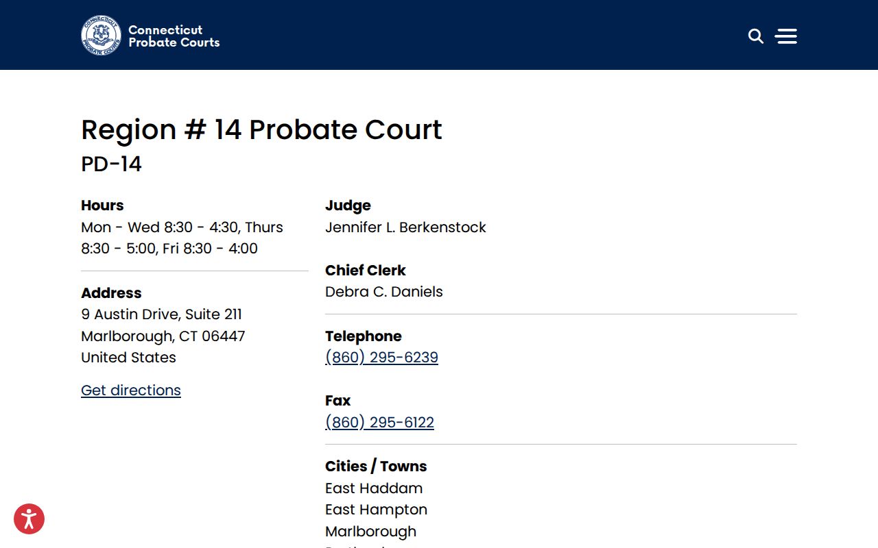 Middlesex County probate records Region 14 Probate Court