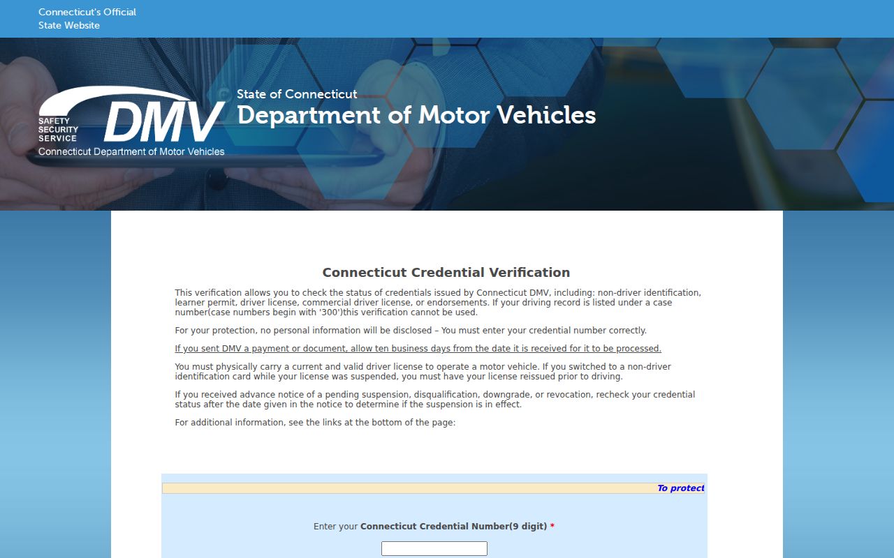 Middlesex County traffic court records DMV credential verification